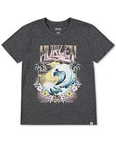 Hurley Big Girls Sunset Tide Graphic Cotton T-Shirt