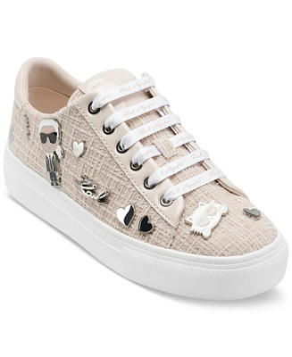 Karl Lagerfeld Paris Women's Cate Pins Lace-Up Sneakers