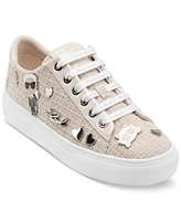 Karl Lagerfeld Paris Women's Cate Pins Lace-Up Sneakers