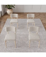 Lunare 4-Pc. Curved Chair Set
