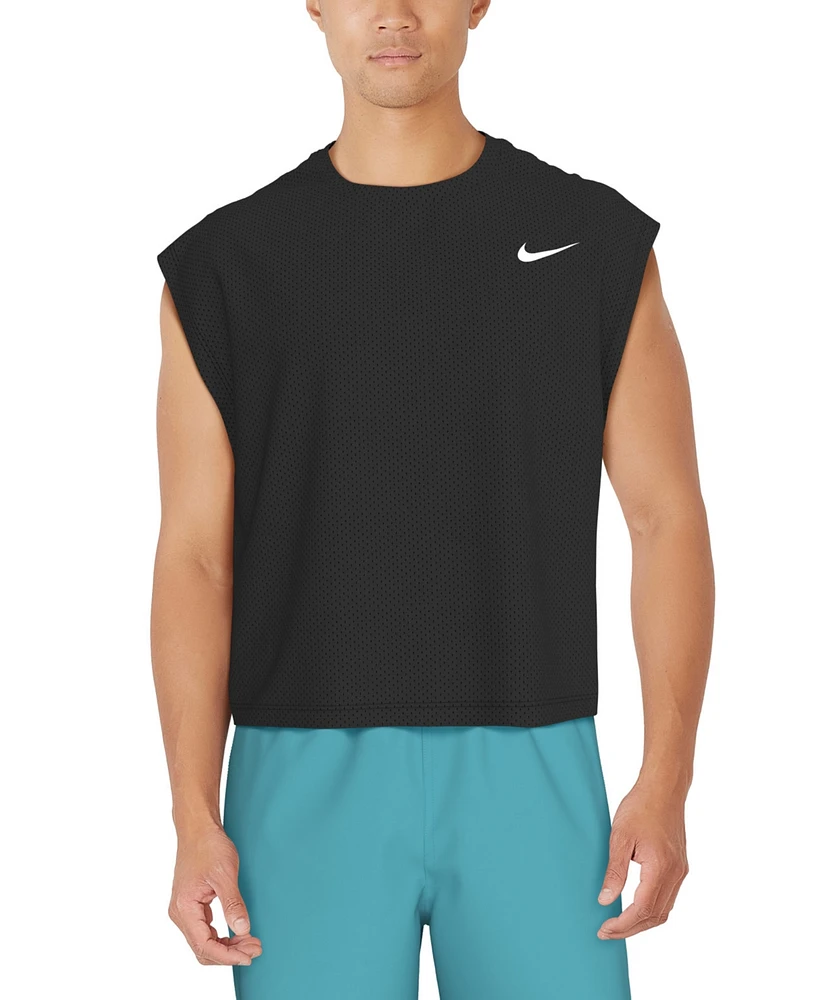 Nike Men's Swim Cover Up Cropped Mesh Tank Top