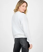 Guess Women's G-Wave Embossed Studded Sweatshirt