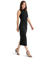 Steve Madden Women's Mo Mock Neck Midi Dress