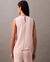 Calvin Klein Women's Sleeveless Crewneck Blouse