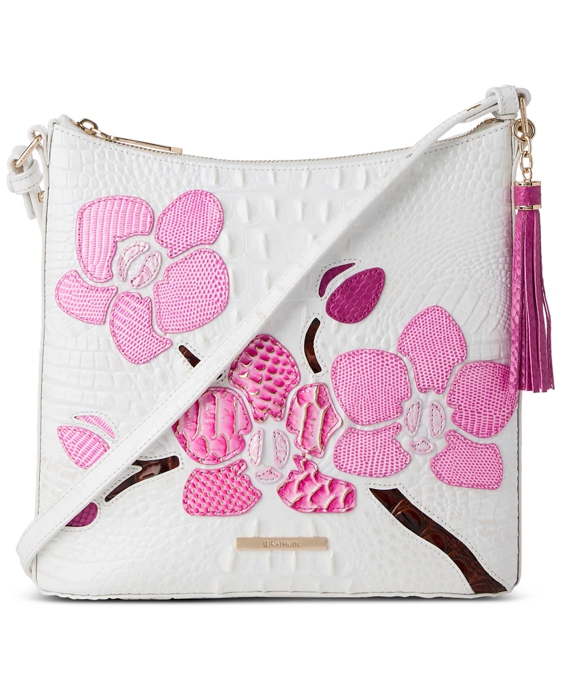 Brahmin Katie Sea Salt White Anabas Small Crossbody