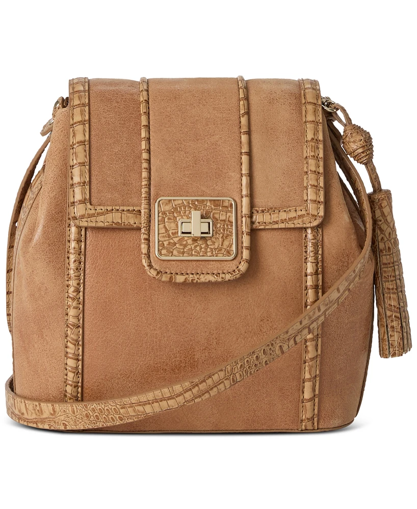Brahmin Margo Tiramisu Adrift Small Leather Crossbody