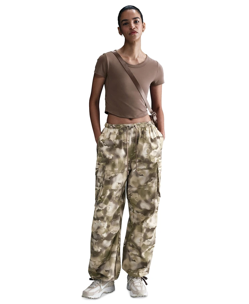 Nike Sportswear Women's Mid-Rise Oversized Camo Cargo Pants