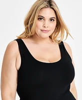 Bar Iii Trendy Plus Sleeveless Bodycon Midi Dress, Created for Macy's