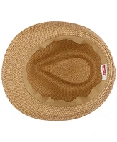 Levi's Men's Two-Tone Straw Fedora Hat