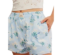 Free People Women's Day to Floral Boxer Shorts