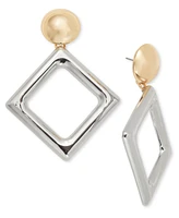 I.n.c. International Concepts Two-Tone Triangle Statement Earrings, Exclusively at Macy's