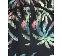 Hurley Big Boys Palm Tree Printed Pull-On Swim Shorts