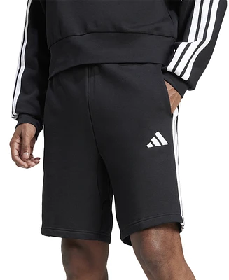 adidas Men's Essential Three Stripes Fleece Shorts