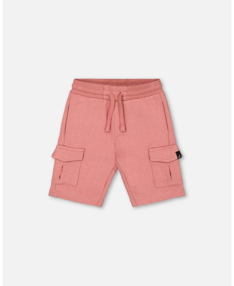 Deux par Toddler Boys French Terry Short Dark Old Rose - Toddler|Child