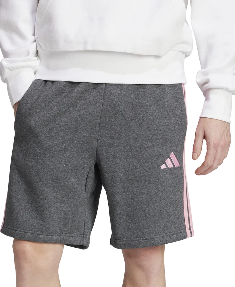 adidas Men's Essential Three Stripes Fleece Shorts