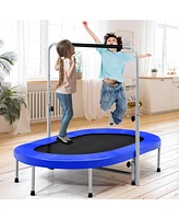 2-Person Foldable Mini Kids Fitness Rebounder Trampoline