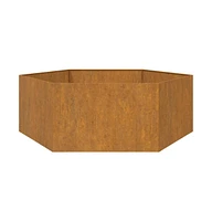 Planter Rusty 54.3"x47.2"x17.7" Corten Steel