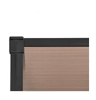 Door Canopy Black 141.1"x35.4" Polycarbonate