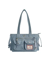 True Religion Multi-Pocket Denim Tote