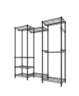 Wire Garment Rack for Easy Clothing Storage and Organization