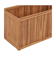 Raised Bed 39.4"x19.7"x19.7" Solid Wood Teak