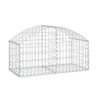 Arched Gabion Basket 39.4"x19.7"x15.7"/23.6" Galvanized Iron