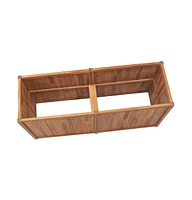 Garden Raised Bed 59.1"x19.7"x27.6" Solid Wood Teak