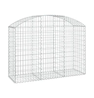 Arched Gabion Basket 59.1"x19.7"x39.4"/47.2" Galvanized Iron