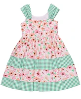 Bonnie Jean Toddler and Little Girls Mixed Print Tiered Dress