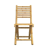 Folding Patio Chairs 2 pcs 16.9"x21.3"x34.6" Bamboo