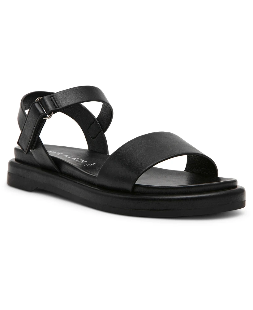 Anne Klein Women's Elani Round Toe Footbed Sandals