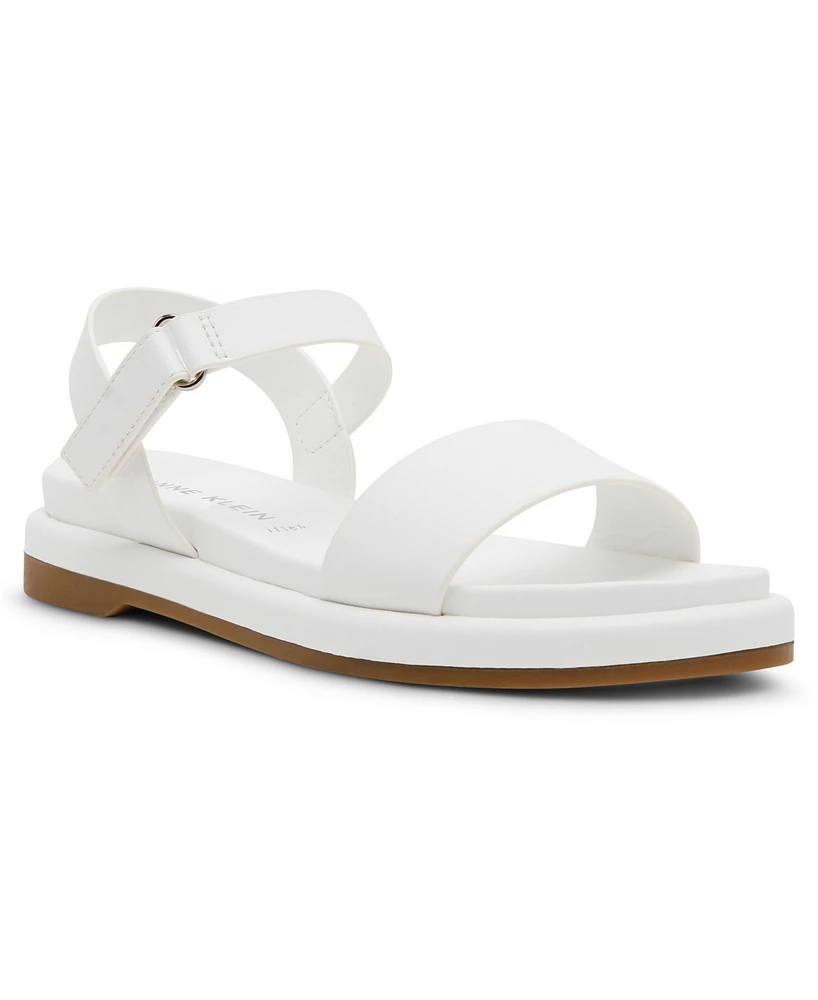 Anne Klein Women's Elani Round Toe Footbed Sandals