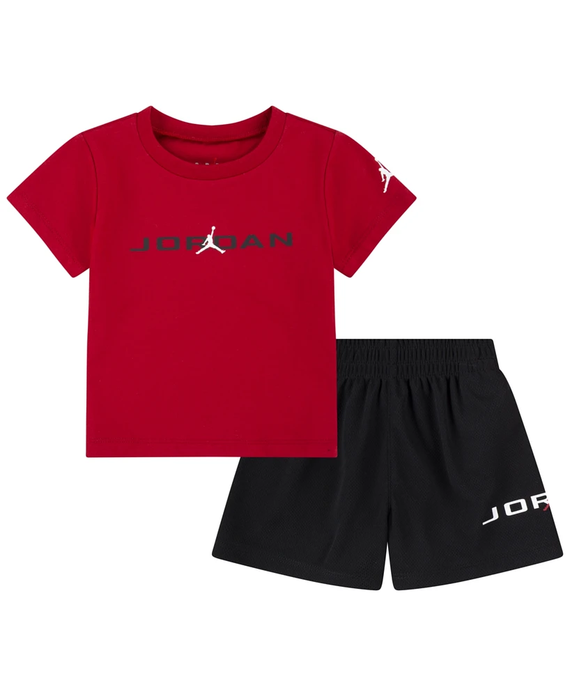 Jordan Toddler Boys 2-Piece Mj Baseline Mesh Shorts and T-Shirt Set