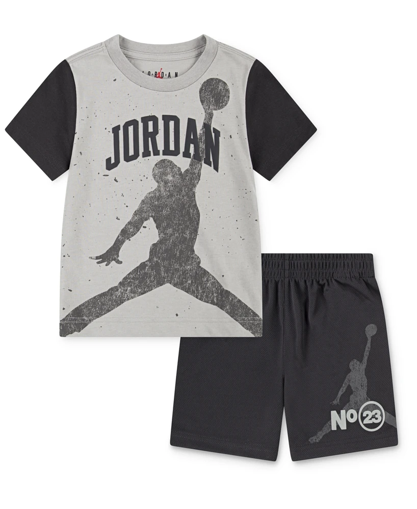 Jordan Little Boys 2-Piece 1984 Jumpman Shorts and T-Shirt Set