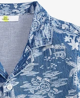 Epic Threads Little & Big Boys Short-Sleeve Cotton Denim Printed Shirt, Created for Macy's