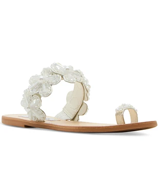 Steve Madden Women's Emmey Flower Detailed Slide Sandals