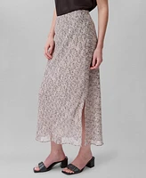 Calvin Klein Women's Abstract Print Midi Skirt