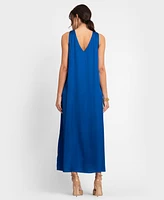 Seraphine Women's Maternity Reversible Halter A Line Dress
