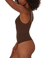 Maidenform Women's Everyday Seamless Shapewear Thong Bodysuit DMS830