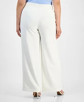 Tahari Asl Plus Size Wide-Leg Pants