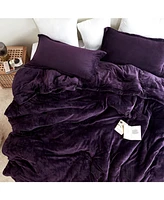 Coma Inducer Oversized Comforter Set - The Original Plush - Midnight Purple