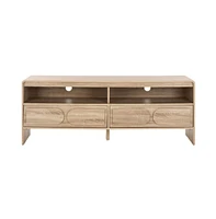 Arsenio 2 Drawer Shelf Media Stand