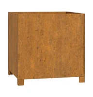 Planters with Legs 2 pcs Rusty 19.3"x18.5"x19.7" Corten Steel