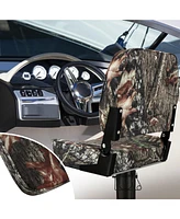 2-Piece Folding Boat Seat Set with Sponge Padding