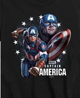 Hybrid Big Boys Captain America Graphic T-Shirt