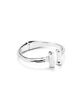 UNOde50 Rigid Sterling Silver Plated Two Tubes Bracelet