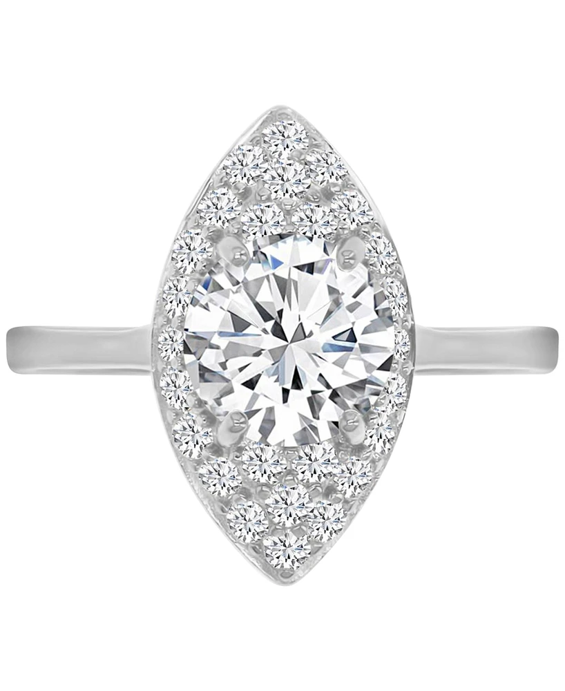 Macy's Marquise Cubic Zirconia Ring Sterling Silver