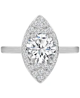 Macy's Marquise Cubic Zirconia Ring Sterling Silver