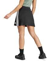 adidas Women's Three-Stripe Logo-Graphic Mini Skort