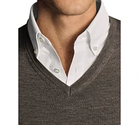 Charles Tyrwhitt Men's Long Sleeve V-Neck Merino Wool Sweater